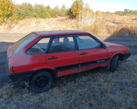 Красный ВАЗ 2109, объемом двигателя 1.5 л и пробегом 200 тыс. км за 600 $, фото 1 на Automoto.ua