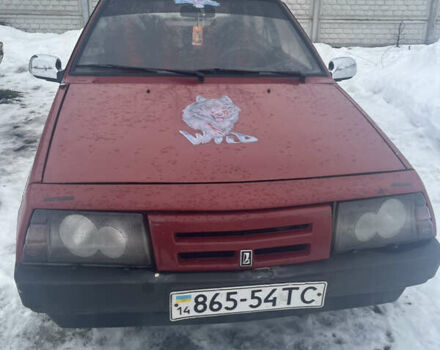 Красный ВАЗ 2109, объемом двигателя 1.1 л и пробегом 250 тыс. км за 1000 $, фото 1 на Automoto.ua