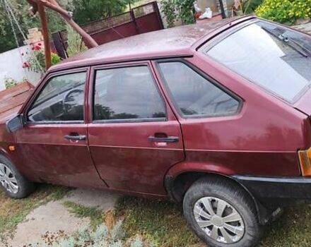 Красный ВАЗ 2109, объемом двигателя 1.5 л и пробегом 120 тыс. км за 1000 $, фото 1 на Automoto.ua