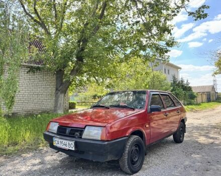 Красный ВАЗ 2109, объемом двигателя 1.5 л и пробегом 80 тыс. км за 750 $, фото 1 на Automoto.ua