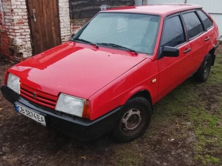 Красный ВАЗ 2109, объемом двигателя 1.5 л и пробегом 170 тыс. км за 900 $, фото 1 на Automoto.ua