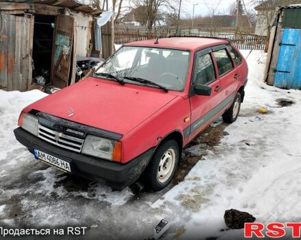 Красный ВАЗ 2109, объемом двигателя 1.5 л и пробегом 96 тыс. км за 450 $, фото 1 на Automoto.ua