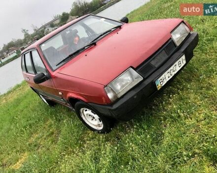 Красный ВАЗ 2109, объемом двигателя 1.5 л и пробегом 80 тыс. км за 750 $, фото 1 на Automoto.ua