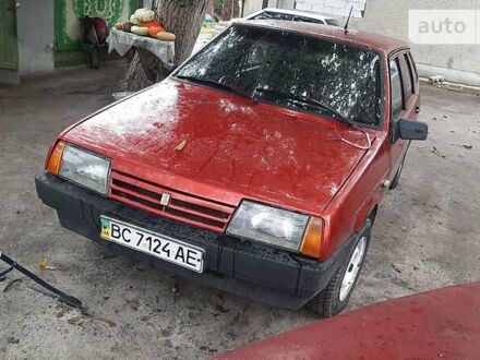 Красный ВАЗ 2109, объемом двигателя 1.5 л и пробегом 186 тыс. км за 1200 $, фото 1 на Automoto.ua