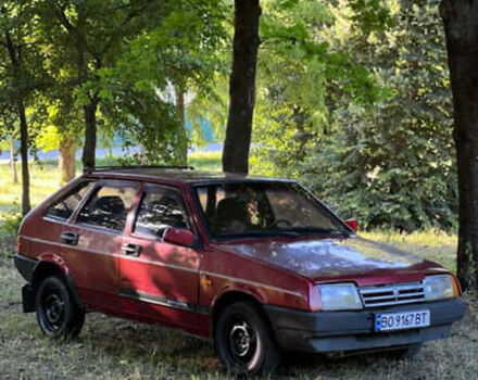 Красный ВАЗ 2109, объемом двигателя 1.5 л и пробегом 100 тыс. км за 350 $, фото 1 на Automoto.ua