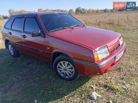 Красный ВАЗ 2109, объемом двигателя 1.5 л и пробегом 80 тыс. км за 1900 $, фото 1 на Automoto.ua