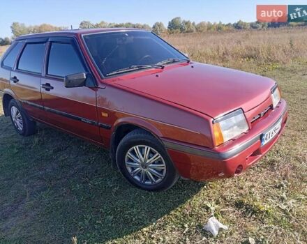Красный ВАЗ 2109, объемом двигателя 1.5 л и пробегом 80 тыс. км за 1900 $, фото 1 на Automoto.ua