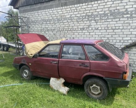 Красный ВАЗ 2109, объемом двигателя 1.5 л и пробегом 666 тыс. км за 333 $, фото 1 на Automoto.ua