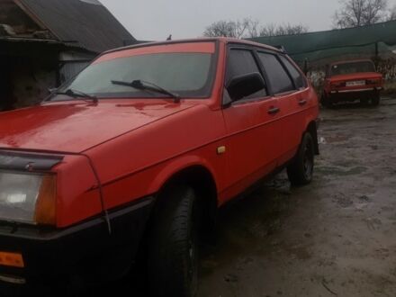 Красный ВАЗ 2109, объемом двигателя 1.5 л и пробегом 100 тыс. км за 900 $, фото 1 на Automoto.ua