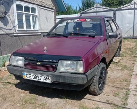 Красный ВАЗ 2109, объемом двигателя 1 л и пробегом 220 тыс. км за 1002 $, фото 1 на Automoto.ua