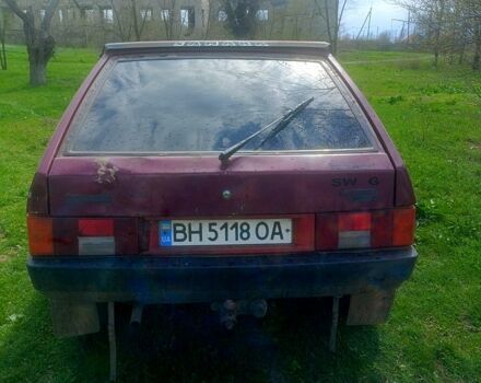 Красный ВАЗ 2109, объемом двигателя 1.5 л и пробегом 77 тыс. км за 600 $, фото 1 на Automoto.ua