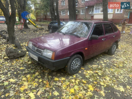 Красный ВАЗ 2109, объемом двигателя 1.5 л и пробегом 229 тыс. км за 1300 $, фото 1 на Automoto.ua