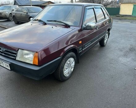 Красный ВАЗ 2109, объемом двигателя 1 л и пробегом 222 тыс. км за 1450 $, фото 1 на Automoto.ua