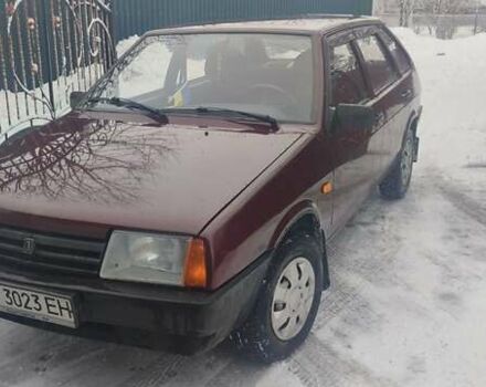 Красный ВАЗ 2109, объемом двигателя 1.6 л и пробегом 96 тыс. км за 2100 $, фото 1 на Automoto.ua