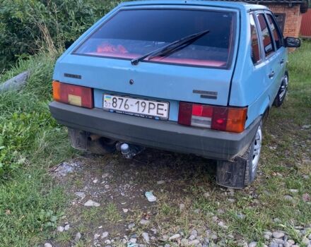 Синий ВАЗ 2109, объемом двигателя 1.3 л и пробегом 123 тыс. км за 606 $, фото 1 на Automoto.ua