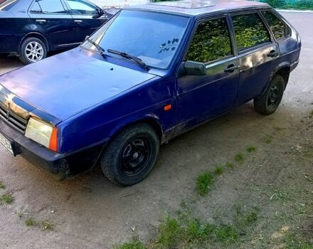 Синий ВАЗ 2109, объемом двигателя 1.3 л и пробегом 240 тыс. км за 500 $, фото 2 на Automoto.ua