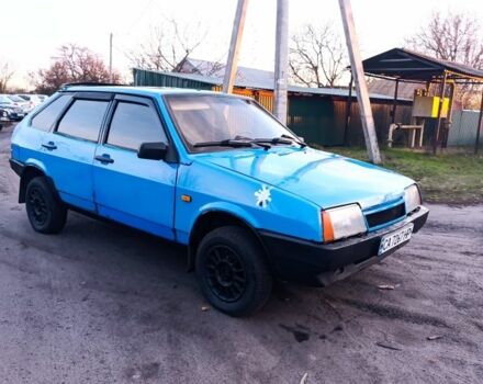 Синий ВАЗ 2109, объемом двигателя 2 л и пробегом 111 тыс. км за 950 $, фото 1 на Automoto.ua