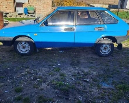 Синий ВАЗ 2109, объемом двигателя 1.3 л и пробегом 250 тыс. км за 1000 $, фото 1 на Automoto.ua