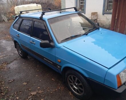Синий ВАЗ 2109, объемом двигателя 1 л и пробегом 60 тыс. км за 714 $, фото 3 на Automoto.ua