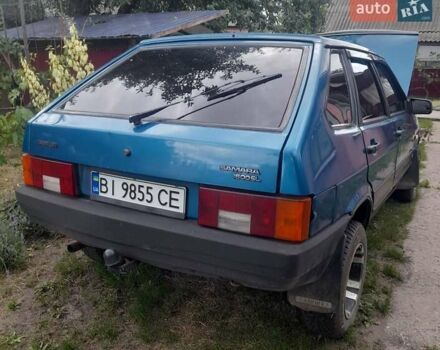 Синий ВАЗ 2109, объемом двигателя 1.5 л и пробегом 200 тыс. км за 1000 $, фото 1 на Automoto.ua