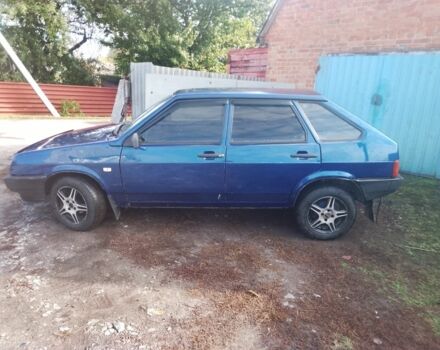 Синий ВАЗ 2109, объемом двигателя 1.5 л и пробегом 200 тыс. км за 1250 $, фото 1 на Automoto.ua