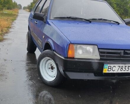 Синий ВАЗ 2109, объемом двигателя 1 л и пробегом 2 тыс. км за 1350 $, фото 1 на Automoto.ua