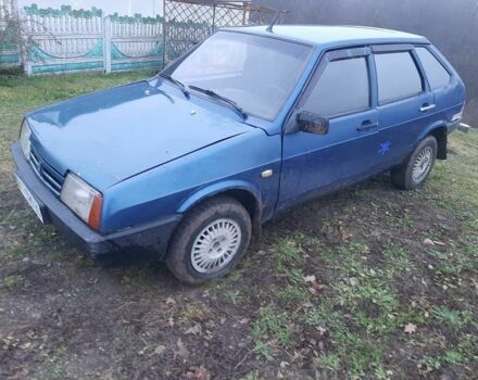 Синий ВАЗ 2109, объемом двигателя 5 л и пробегом 200 тыс. км за 650 $, фото 1 на Automoto.ua