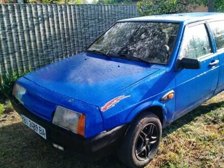 Синий ВАЗ 2109, объемом двигателя 1.3 л и пробегом 210 тыс. км за 1100 $, фото 1 на Automoto.ua