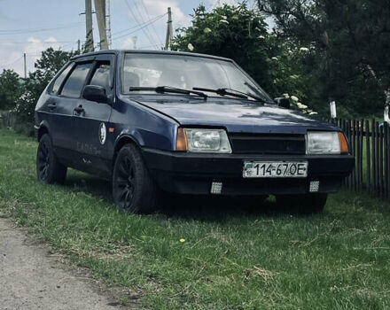 Синий ВАЗ 2109, объемом двигателя 1.5 л и пробегом 300 тыс. км за 1000 $, фото 1 на Automoto.ua