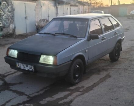 Синий ВАЗ 2109, объемом двигателя 1 л и пробегом 333 тыс. км за 400 $, фото 1 на Automoto.ua