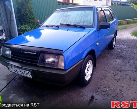 Синий ВАЗ 2109, объемом двигателя 1.3 л и пробегом 123 тыс. км за 750 $, фото 1 на Automoto.ua