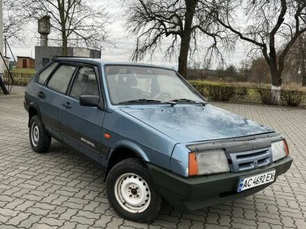 Синий ВАЗ 2109, объемом двигателя 1.3 л и пробегом 200 тыс. км за 730 $, фото 1 на Automoto.ua