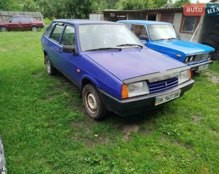 Синий ВАЗ 2109, объемом двигателя 1.29 л и пробегом 90 тыс. км за 593 $, фото 1 на Automoto.ua