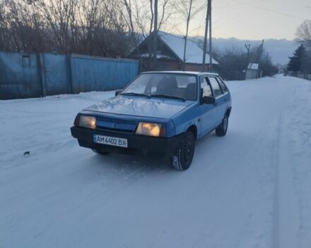 Синий ВАЗ 2109, объемом двигателя 1.3 л и пробегом 60 тыс. км за 962 $, фото 1 на Automoto.ua