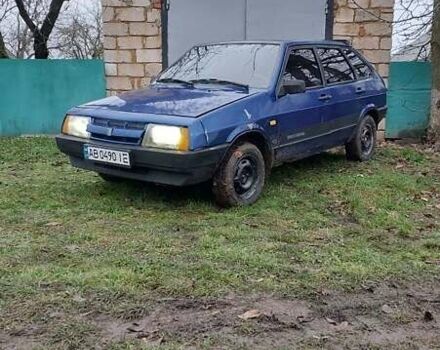 Синий ВАЗ 2109, объемом двигателя 1.5 л и пробегом 99 тыс. км за 1250 $, фото 1 на Automoto.ua