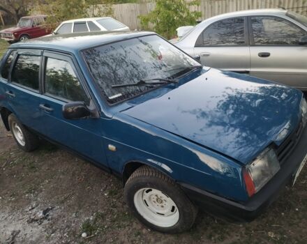 Синий ВАЗ 2109, объемом двигателя 5 л и пробегом 123 тыс. км за 1000 $, фото 1 на Automoto.ua