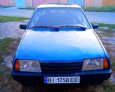 Синий ВАЗ 2109, объемом двигателя 1.5 л и пробегом 180 тыс. км за 950 $, фото 1 на Automoto.ua