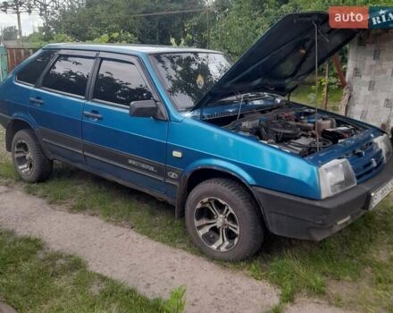 Синий ВАЗ 2109, объемом двигателя 1.5 л и пробегом 200 тыс. км за 1000 $, фото 1 на Automoto.ua
