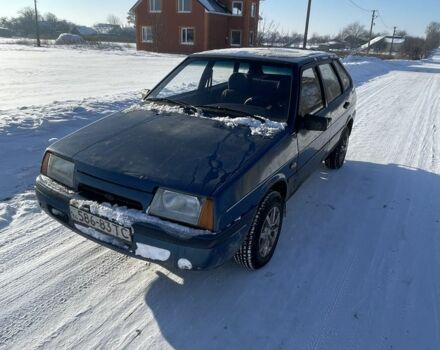 Синий ВАЗ 2109, объемом двигателя 1.5 л и пробегом 300 тыс. км за 800 $, фото 1 на Automoto.ua