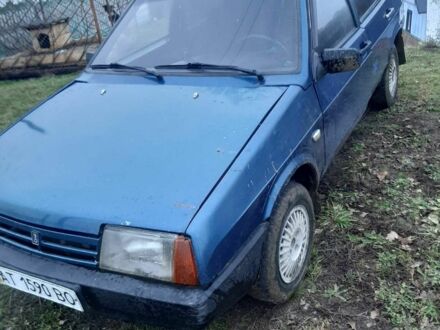 Синий ВАЗ 2109, объемом двигателя 5 л и пробегом 200 тыс. км за 650 $, фото 1 на Automoto.ua