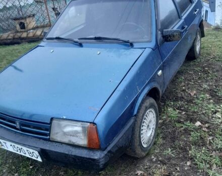 Синий ВАЗ 2109, объемом двигателя 5 л и пробегом 200 тыс. км за 650 $, фото 1 на Automoto.ua