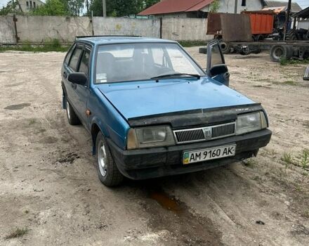 Синий ВАЗ 2109, объемом двигателя 1.5 л и пробегом 123 тыс. км за 590 $, фото 1 на Automoto.ua