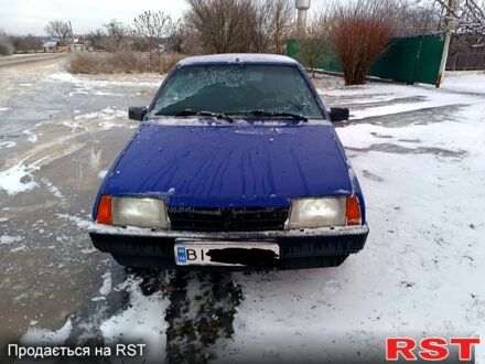 Синий ВАЗ 2109, объемом двигателя 1.5 л и пробегом 100 тыс. км за 600 $, фото 1 на Automoto.ua