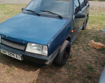Синий ВАЗ 2109, объемом двигателя 1.5 л и пробегом 100 тыс. км за 800 $, фото 1 на Automoto.ua