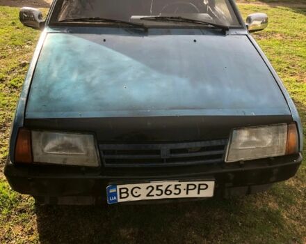 Синий ВАЗ 2109, объемом двигателя 1.5 л и пробегом 270 тыс. км за 550 $, фото 1 на Automoto.ua