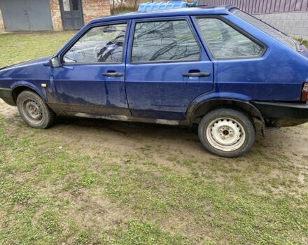 Синий ВАЗ 2109, объемом двигателя 1.3 л и пробегом 200 тыс. км за 600 $, фото 1 на Automoto.ua