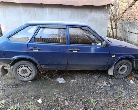 Синий ВАЗ 2109, объемом двигателя 1.5 л и пробегом 350 тыс. км за 800 $, фото 1 на Automoto.ua