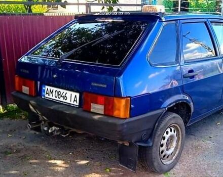 Синий ВАЗ 2109, объемом двигателя 1.6 л и пробегом 165 тыс. км за 1600 $, фото 1 на Automoto.ua
