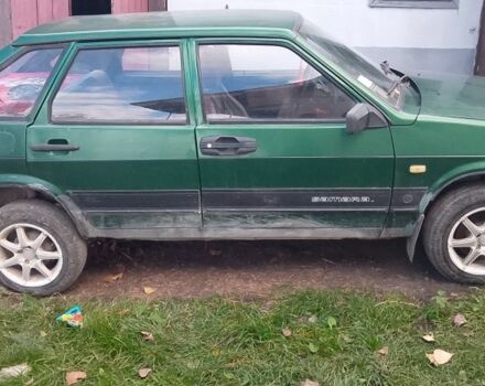 Зеленый ВАЗ 2109, объемом двигателя 1.5 л и пробегом 34 тыс. км за 1100 $, фото 1 на Automoto.ua