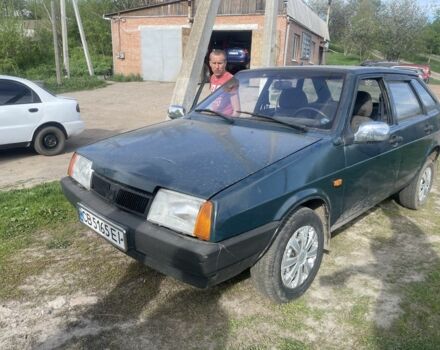 Зеленый ВАЗ 2109, объемом двигателя 1.5 л и пробегом 150 тыс. км за 1000 $, фото 1 на Automoto.ua